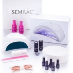 Kit Semilac Flexible 48W cu oje uv